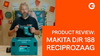 Product Review Makita DJR 188 18V Liion Reciprozaag  Gereedschapcentrum [upl. by Ymme764]