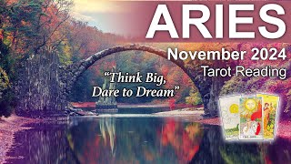 ARIES TAROT READING quotA BIG CHANGE FOR THE BETTERquot Aries November 2024 ariestarotreading [upl. by Pedaiah]