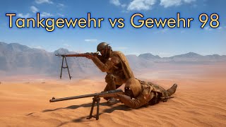 Battlefield 1  Tankgewehr vs Gewehr 98 bullet velocity comparison [upl. by Ruel]