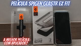 A MELHOR PELÍCULA PARA IPHONE  SPIGEN GLASTR EZ FIT [upl. by Adon]