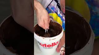 nutella and chupa chups chocolateshorts chocolate shortvideo funny [upl. by Adnama]