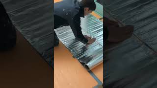 How to Lay Prowarm Electric Underfloor  Underwood Foil Heating Mat [upl. by Aiciruam]