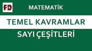 TEMEL KAVRAMLAR  SAYI ÇEŞİTLERİ 5dk da  YENİ VİDEO AÇIKLAMALARDA [upl. by Kalinda]