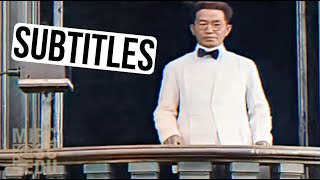 Speech by Philippine General Emilio Aguinaldo 1929 Colorized  ENGLISH SUBTITLES [upl. by Tripp233]