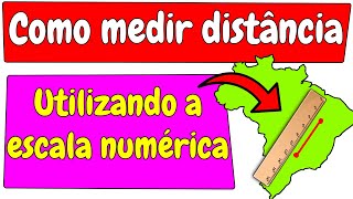 aprenda a calcular distância no mapa utilizando a escala numerica [upl. by Amapuna]