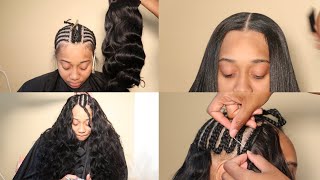 HAIR TUTORIAL  Full Leave Out Sew In Tips amp Tricks Blending Leave Out amp Flat Tracks Ft Eayon Hair [upl. by Gable559]