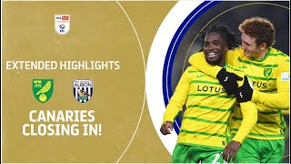 CANARIES CLOSE IN Norwich City v West Brom extended highlights [upl. by Sigsmond]