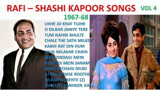 Mohammad Rafi Songs  Shashi Kapoor Songs  शशि कपूर रफी गाने  मोहम्मद रफ़ी गाने  Vol 4 196768 [upl. by Hussein]