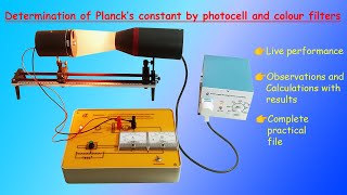 Determination of Plancks Constant using Photocell and Colour filters [upl. by Ennayehc]