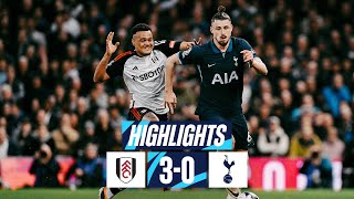 FULHAM 30 TOTTENHAM HOTSPUR  PREMIER LEAGUE HIGHLIGHTS [upl. by Tavy131]