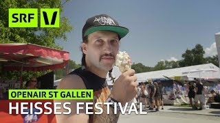 Openair St Gallen So heiss ist das Festival  Festivalsommer 2018  SRF Virus [upl. by Idaf]