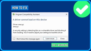 How to Fix A Driver Cannot Load on This Device Error in Windows 11 [upl. by Sverre19]