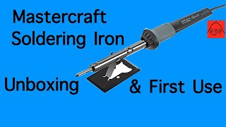 Mastercraft Soldering Iron Unboxing and First Use [upl. by Llemij684]