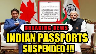 INDIAN PASSPORT SERVICES SUSPENDED UNTIL SEPTEMBER 30 [upl. by Annovy]