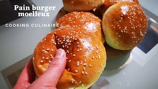 Pain burger moelleux [upl. by Nosydam205]