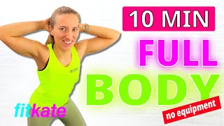 10 MIN Full Body Workout – No Equipment No Repeat  New Year new me [upl. by Suivatra]