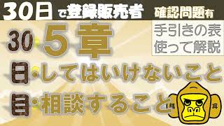 登録販売者授業30日目【５章 してはいけないこと、相談すること】独学 [upl. by Esylla813]