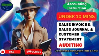 Sales Invoice amp Sales Journal amp Customer Statement Auditing [upl. by Cyb]