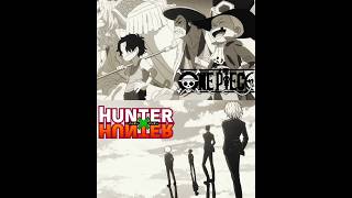 Hunterxhunter vs One Piece writing shorts shortvideo anime manga onepiece hunterxhunter gon [upl. by Lissie580]