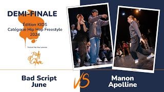 Bad Script amp June Vs Manon amp Apolline  12 Finale  Battle ROC Kids Cat Hip Hop Freestyle Lyon [upl. by Vanden]