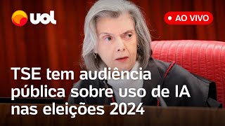 🔴TSE faz audiência pública sobre uso de IA nas eleições 2024 acompanhe ao vivo [upl. by Novah]