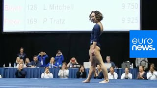 Gymnastique  lincroyable 10 au sol de Katelyn Ohashi [upl. by Entroc695]