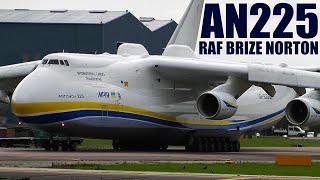 Incredible Worlds Biggest Plane Antonov 225 Powerful Takeoff  RAF Brize Norton UK With ATC [upl. by Mcallister223]