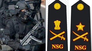 Nsg Rank structure  Black cat commando ranks [upl. by Nnad125]