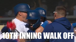 Dodgers Score 2 in the 10th for a Walk Off Win Complete the Sweep of the Pirates [upl. by Meares748]