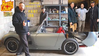 AustinHealey 35L V8 frogeye Sprite Project  PAINT Classiccarbscouk [upl. by Lavery]