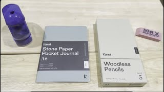 Testing Karst Stone Paper Notebook [upl. by Opaline]