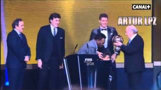 Cristiano Ronaldo Silences Blatter ᴴᴰ  FIFA Respect [upl. by Eimirej]