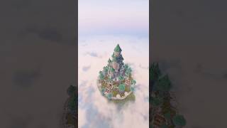 Minecraft Simple Mountain Castle Timelapse  Tutorial  builds minecraft shorts [upl. by Nella]