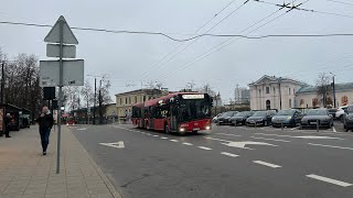 Vilniaus transportas 2G autobusas Stotis – Laisvės pr – Santariškės Sustoja LITEXPO stotelėje [upl. by Albin]