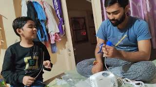 Dr Trust Nebulizer Unboxing and review bestest nebulizer in India at the price range cheap n best [upl. by Alleuqcaj]