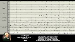 Haydn Digital Streichquartett Nr 4 opus 1  orchestriert [upl. by Ban]