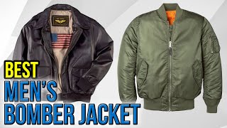 7 Best Mens Bomber Jackets 2017 [upl. by Pickett666]