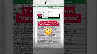 Datos repetidos en Excel ✅ excel exceltutorial ExcelTips [upl. by Eidnas922]