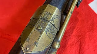 Japanese Tanegashima Matchlock Musket Antique Arquebus SakaiLeaves Ashigaru [upl. by Auqinot]