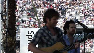 Dierks Bentley  Sideways NASCAR style at Daytona 500  2011 [upl. by Kho215]