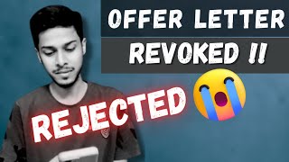 Wipro Rejection Mail  Onboarding cancelled  Offer letter revoked  Elite hiring  Preskilling [upl. by Eilsel]