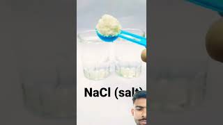 How to React water When Mix with NACL AND INK experiment scienceexperimentwithwater science [upl. by Hafler]