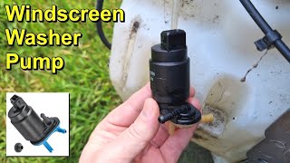 Windscreen Washer Pump Replacement  Nissan Micra K12 [upl. by Katharyn]