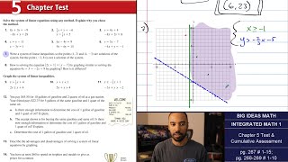 Big Ideas Math IM1 Chapter 5 Test amp Cumulative Assessment Problem Set [upl. by Gronseth]