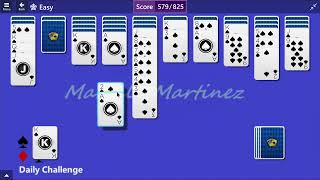 Microsoft Solitaire Collection  Spider Easy  April 3 2015  Daily Challenges [upl. by Nylyaj]