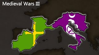 Ostrogothic Kingdom Vs Visigothic Kingdom  Medieval Wars III  Hoi4 Timelapse [upl. by Arrek926]