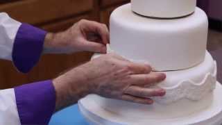 How to Make Your Own Fondant Wedding Cake  Part 1  Global Sugar Art [upl. by Wileen]