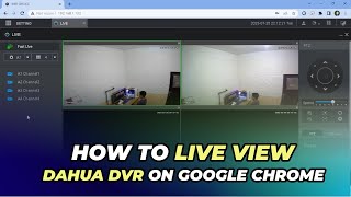 Live View Dahua on Google Chrome [upl. by Wilhide739]