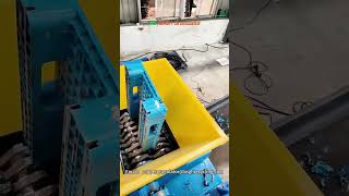 Dual 90kw Shredder Heavyduty Industrial Shredder In Tearing Plastic Tray [upl. by Etnoved]