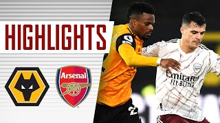 HIGHLIGHTS  Wolves vs Arsenal 21  Premier League [upl. by Leitao107]